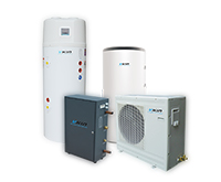 热泵热水器组合图